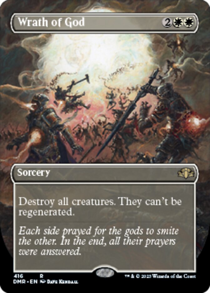 Wrath of God (Borderless Alternate Art) [Dominaria Remastered] | Good Games North
