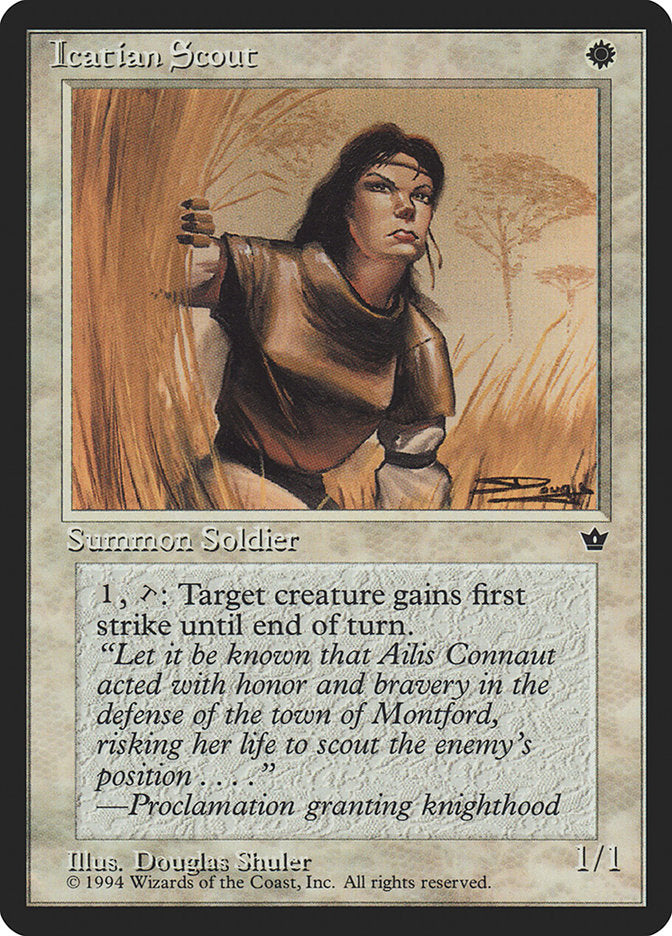 Icatian Scout (Douglas Shuler) [Fallen Empires] | Good Games North