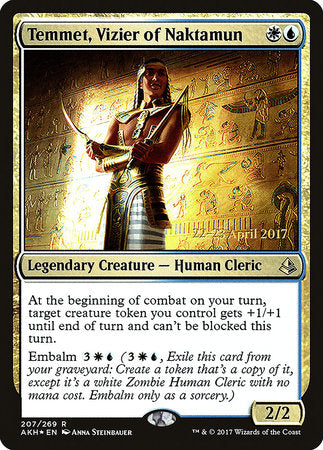 Temmet, Vizier of Naktamun [Amonkhet Promos] | Good Games North