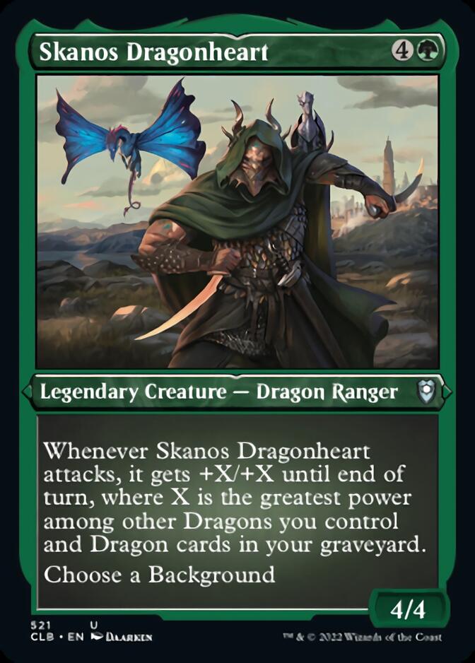 Skanos Dragonheart (Foil Etched) [Commander Legends: Battle for Baldur's Gate] | Good Games North