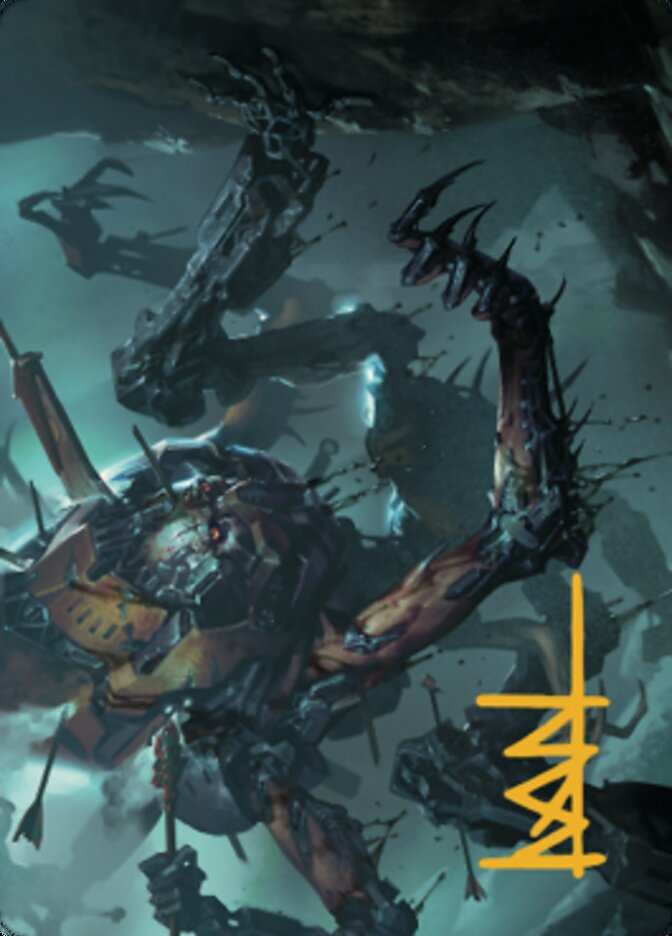 Scrapwork Rager Art Card (Gold-Stamped Signature) [The Brothers' War Art Series] | Good Games North