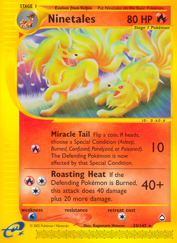 Ninetales (25/147) [Aquapolis] | Good Games North