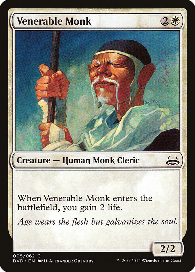 Venerable Monk (Divine vs. Demonic) [Duel Decks Anthology] | Good Games North