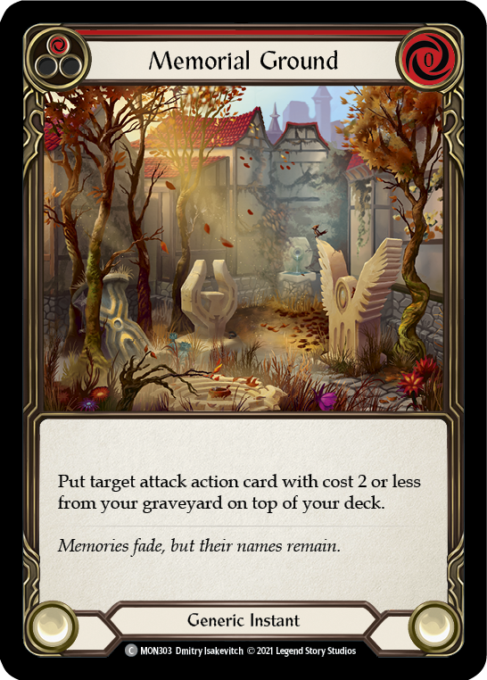 Memorial Ground (Red) [MON303] 1st Edition Normal | Good Games North