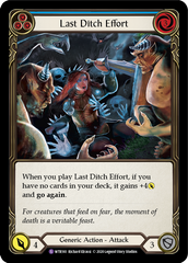 Last Ditch Effort [U-WTR161] (Welcome to Rathe Unlimited)  Unlimited Rainbow Foil | Good Games North