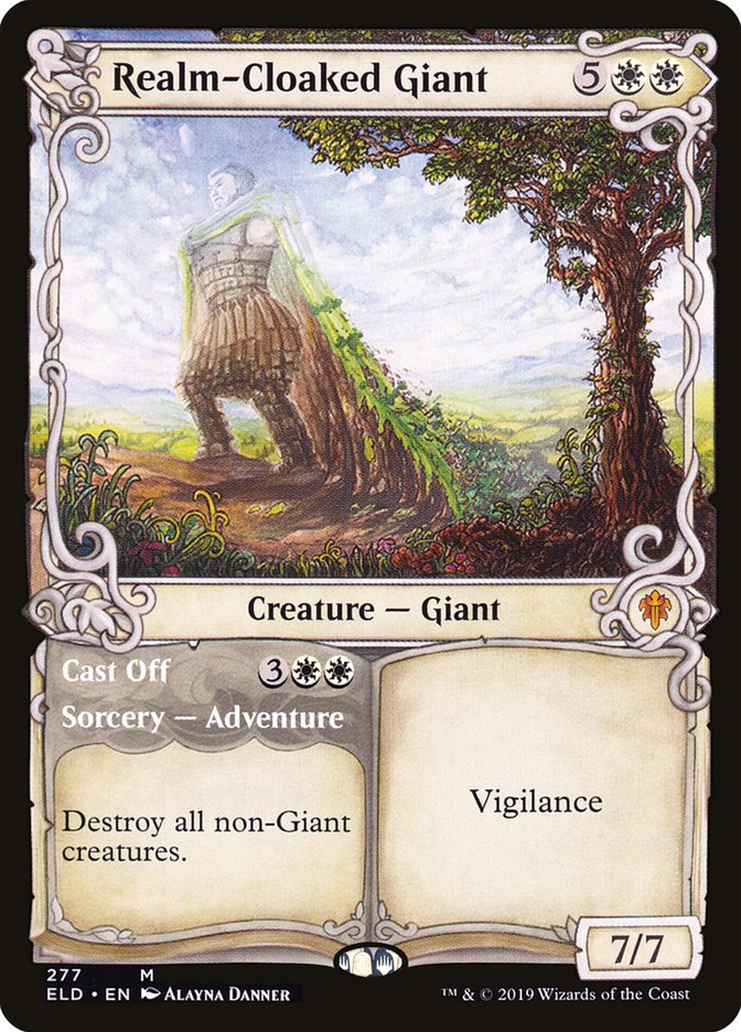 Realm-Cloaked Giant // Cast Off (Showcase) [Throne of Eldraine] | Good Games North