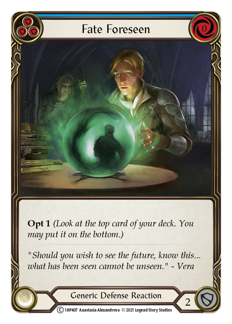Fate Foreseen (Blue) [1HP407] | Good Games North