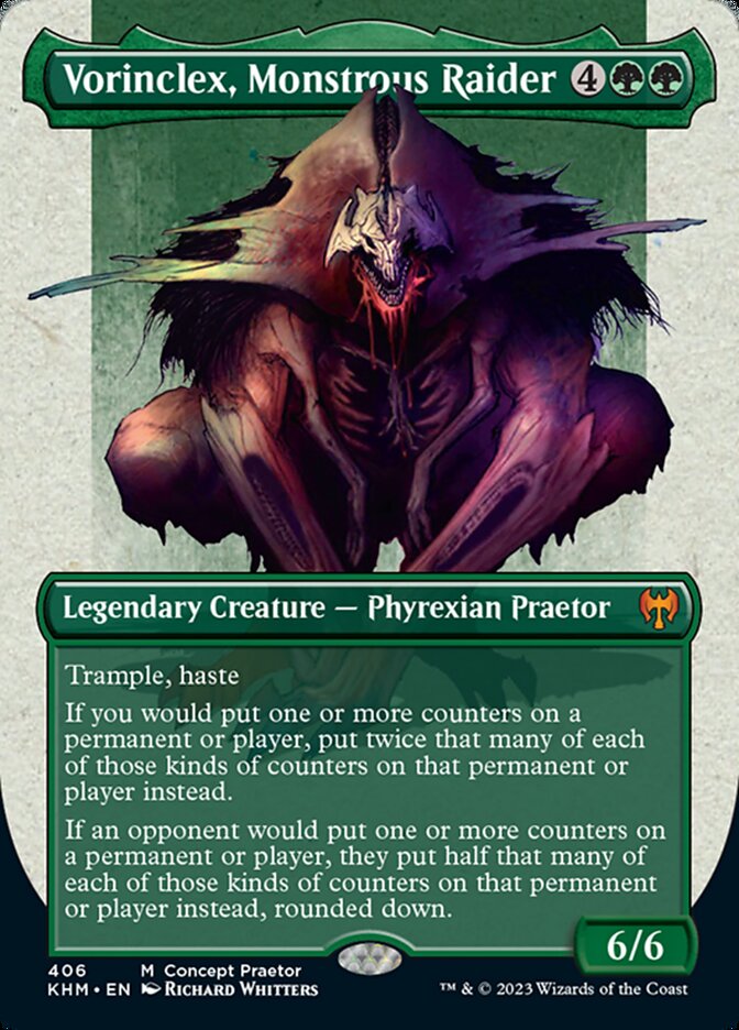 Vorinclex, Monstrous Raider (Borderless Concept Praetors) [Phyrexia: All Will Be One] | Good Games North