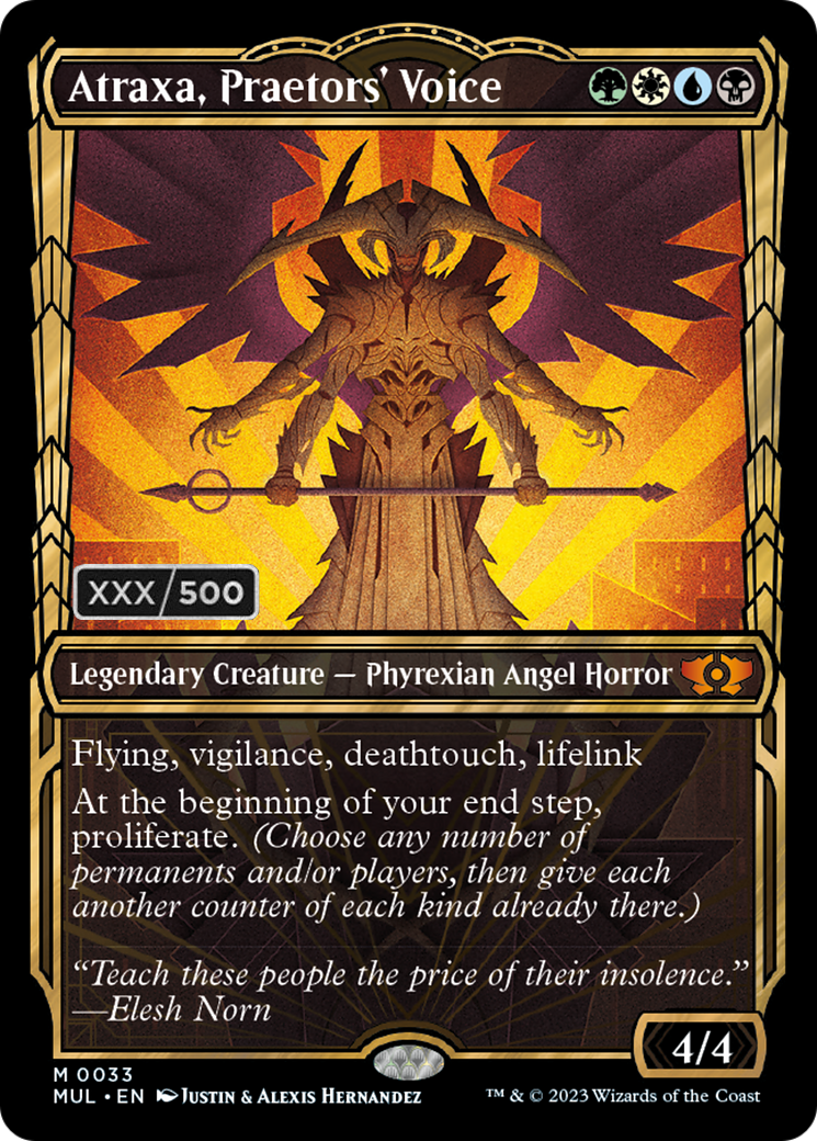 Atraxa, Praetors' Voice (Serialized) [Multiverse Legends] | Good Games North