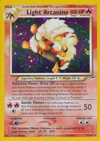 Light Arcanine (12/105) [Neo Destiny Unlimited] | Good Games North