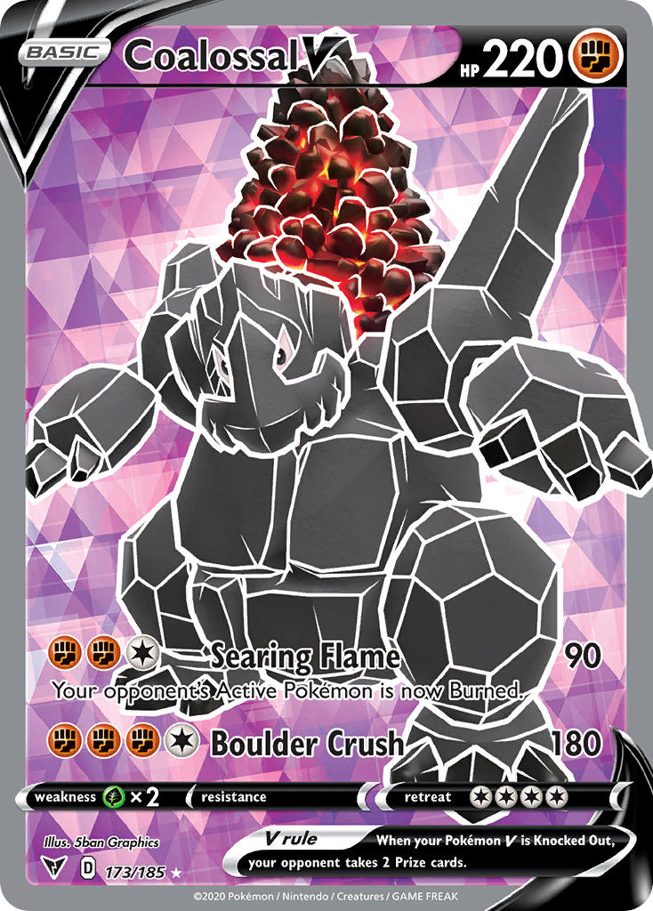Coalossal V (173/185) [Sword & Shield: Vivid Voltage] | Good Games North