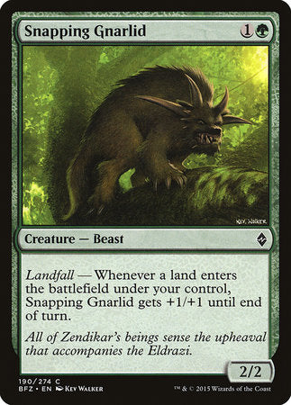 Snapping Gnarlid [Battle for Zendikar] | Good Games North
