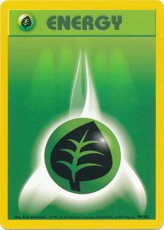 Grass Energy (99/102) [Base Set Unlimited] | Good Games North