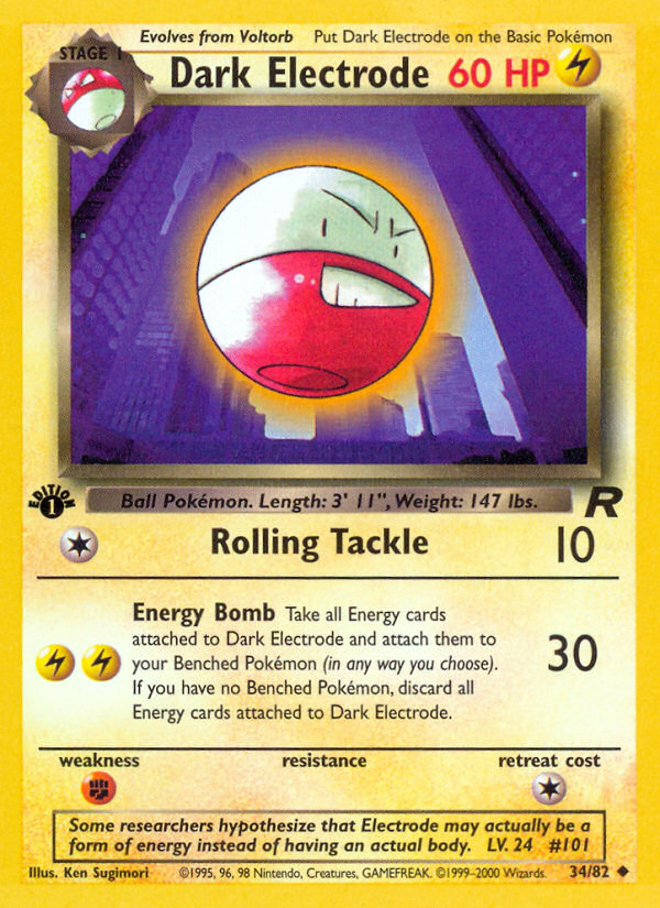 Dark Electrode (34/82) [Team Rocket 1st Edition] | Good Games North