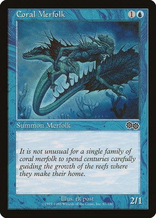 Coral Merfolk [Urza's Saga] | Good Games North