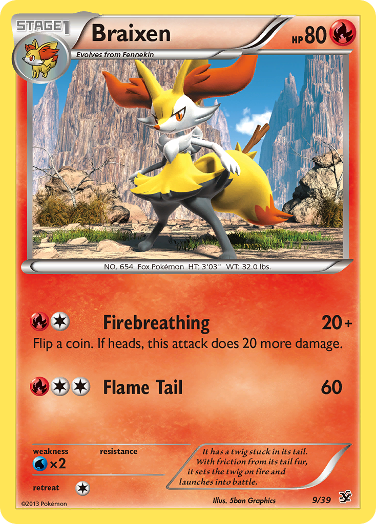 Braixen (9/39) [XY: Kalos Starter Set] | Good Games North