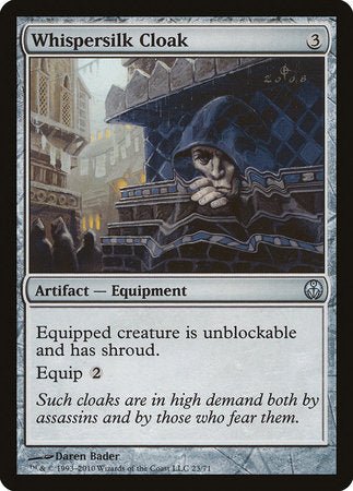Whispersilk Cloak [Duel Decks: Phyrexia vs. the Coalition] | Good Games North