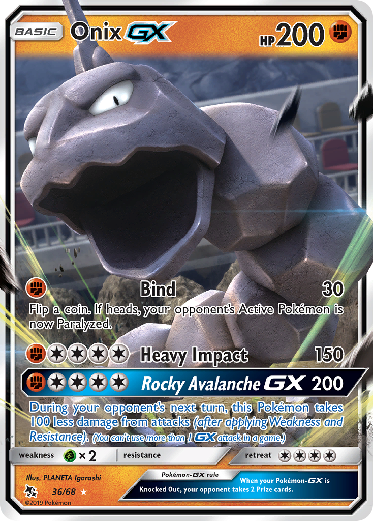 Onix GX (36/68) [Sun & Moon: Hidden Fates] | Good Games North