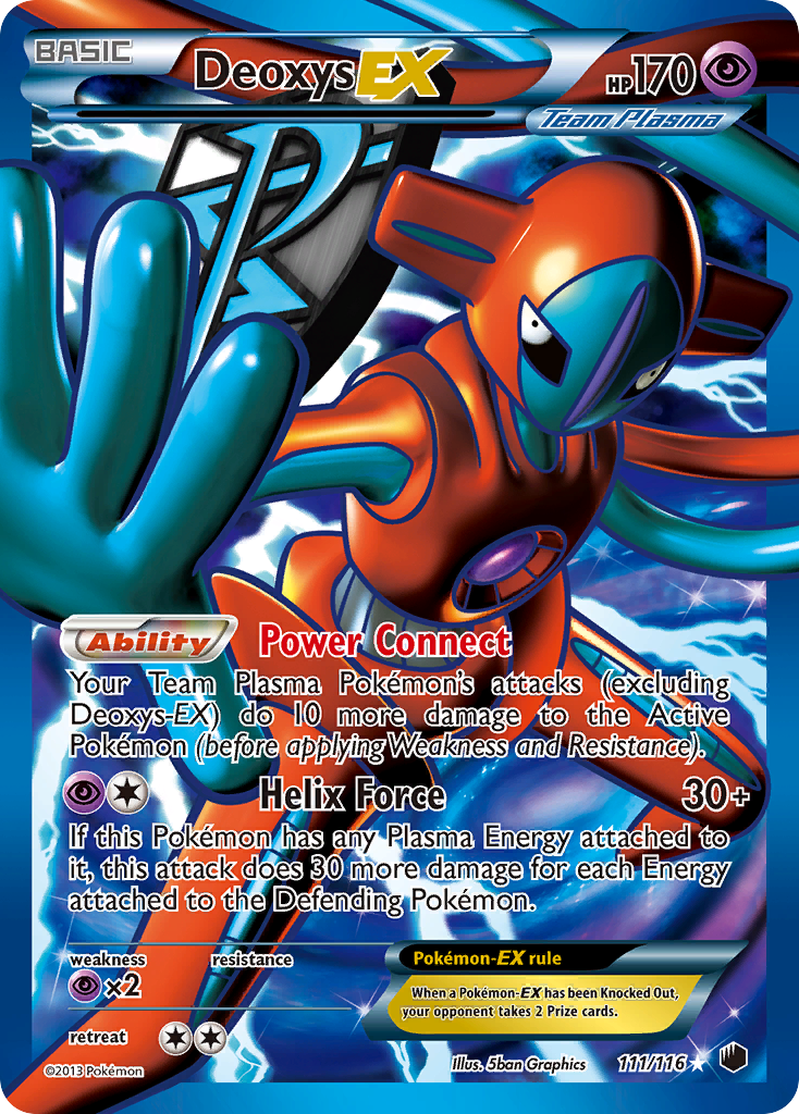 Deoxys EX (111/116) [Black & White: Plasma Freeze] | Good Games North