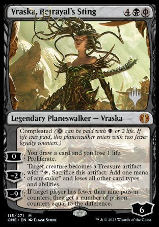 Vraska, Betrayal's Sting (Promo Pack) [Phyrexia: All Will Be One Promos] | Good Games North