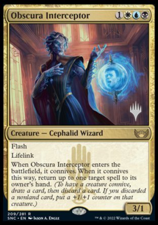 Obscura Interceptor (Promo Pack) [Streets of New Capenna Promos] | Good Games North