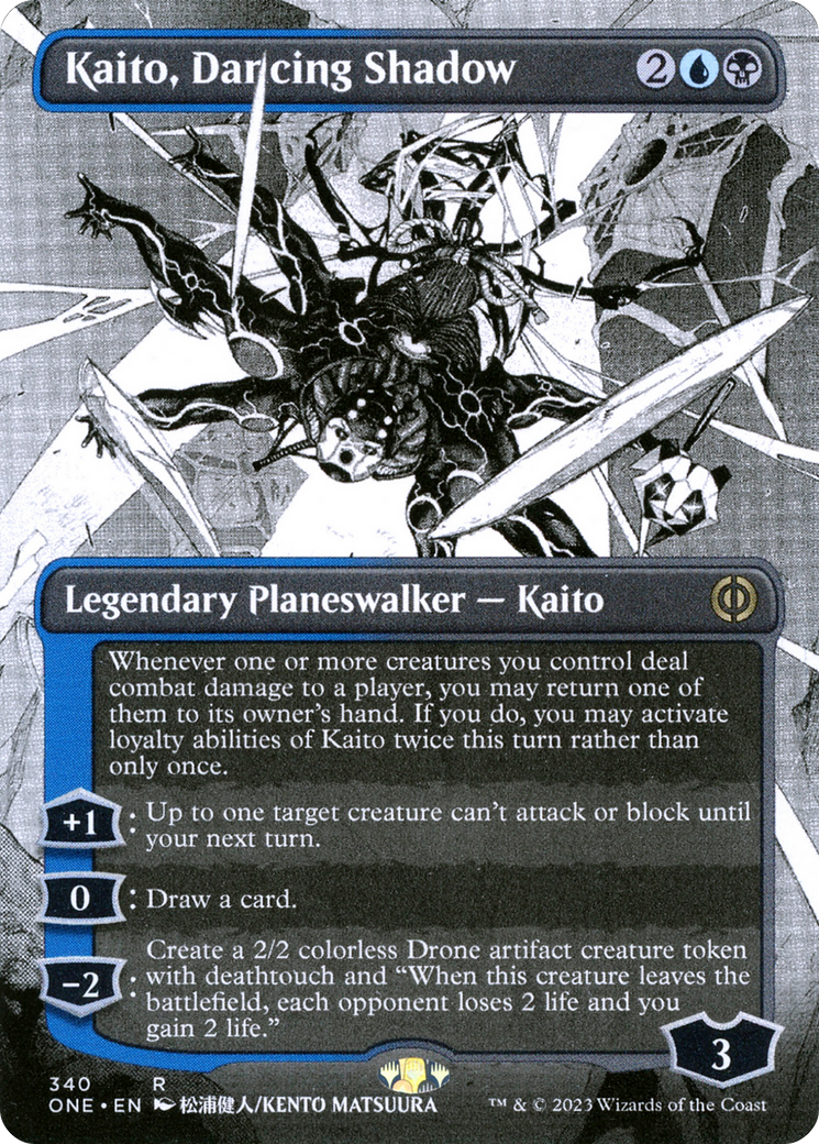Kaito, Dancing Shadow (Borderless Manga) [Phyrexia: All Will Be One] | Good Games North