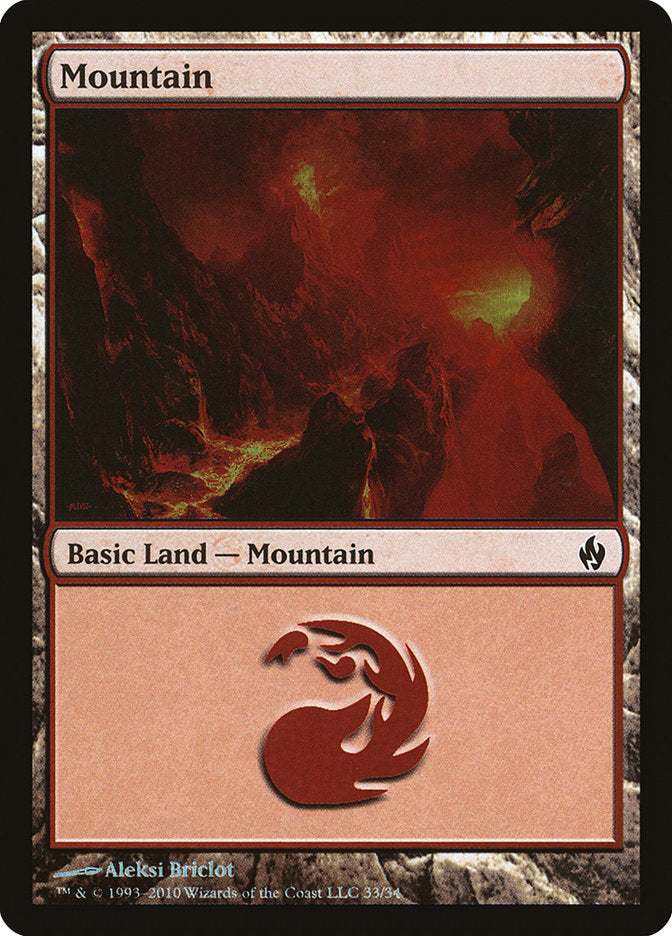 Mountain (33) [Premium Deck Series: Fire and Lightning] | Good Games North