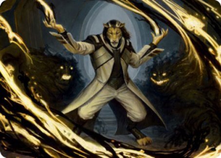 Leonin Lightscribe Art Card [Strixhaven: School of Mages Art Series] | Good Games North