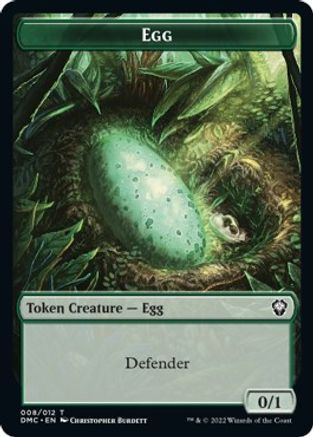 Snake // Egg Double-sided Token [Dominaria United Commander Tokens] | Good Games North