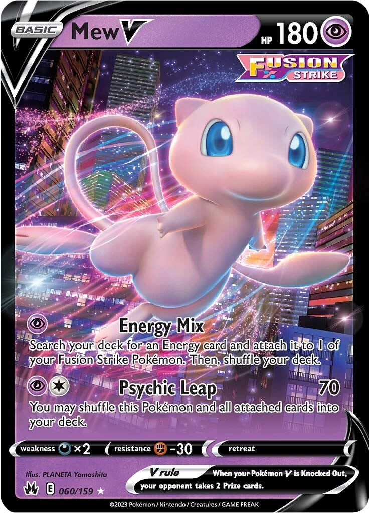 Mew V (060/159) [Sword & Shield: Crown Zenith] | Good Games North