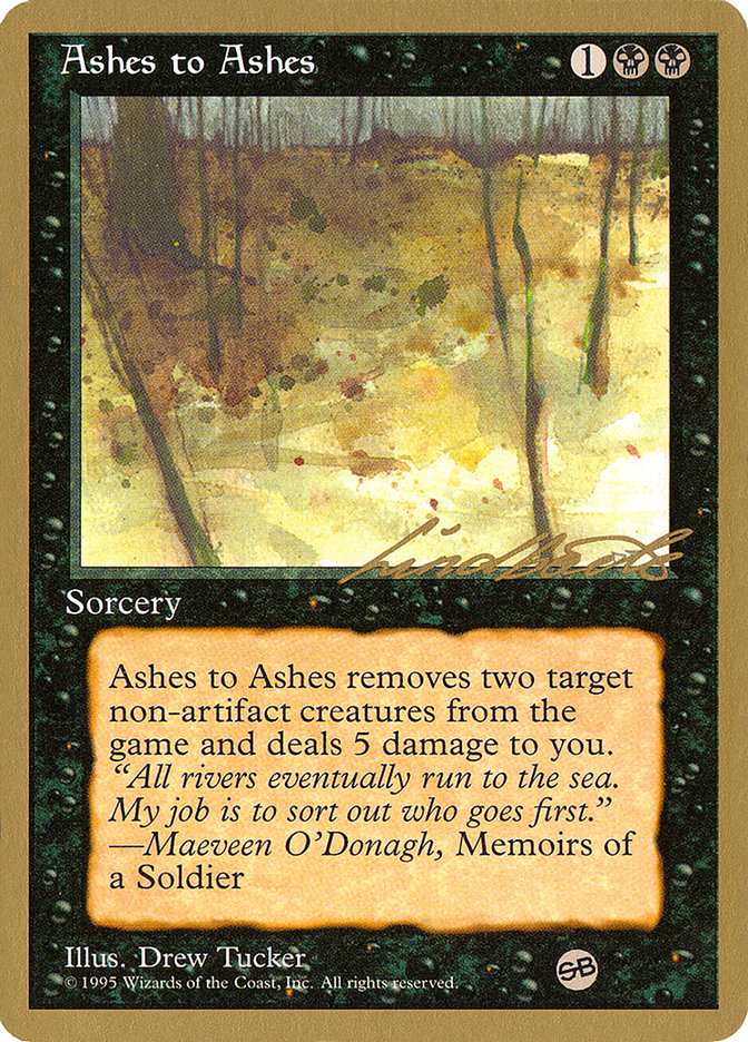 Ashes to Ashes (Leon Lindback) (SB) [Pro Tour Collector Set] | Good Games North