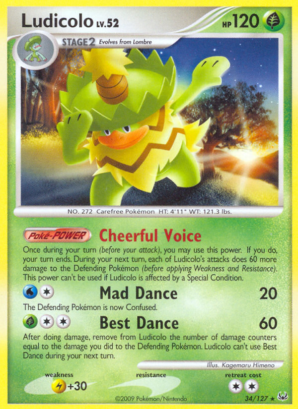Ludicolo (34/127) [Platinum: Base Set] | Good Games North