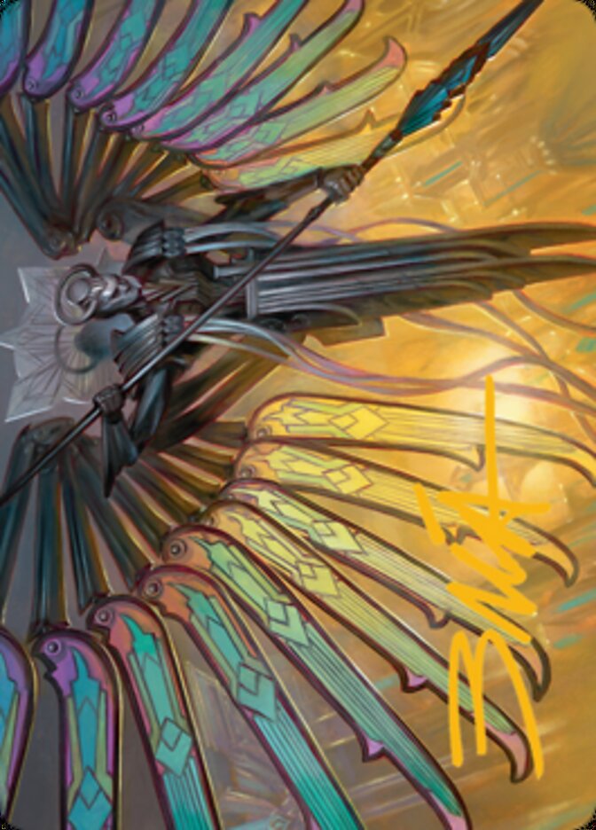 Paragon of Modernity Art Card (Gold-Stamped Signature) [Streets of New Capenna Art Series] | Good Games North