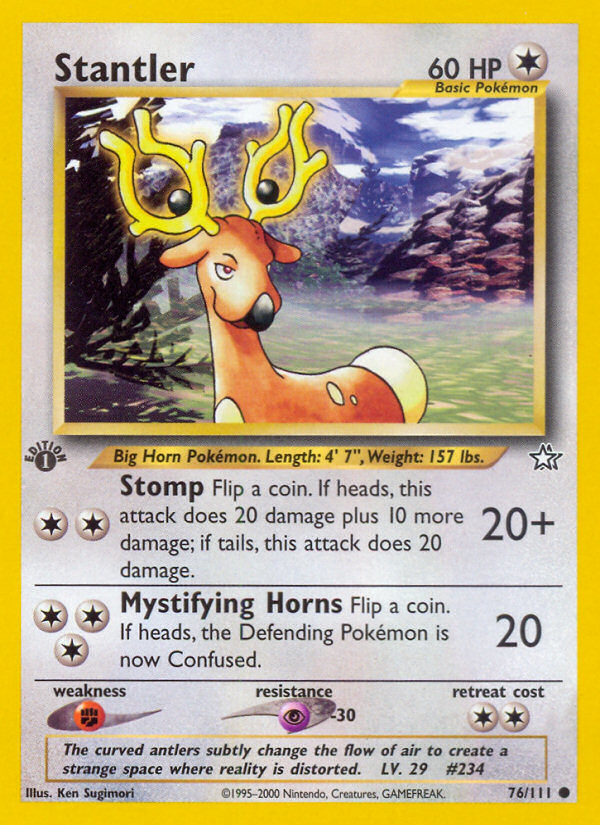 Stantler (76/111) [Neo Genesis 1st Edition] | Good Games North