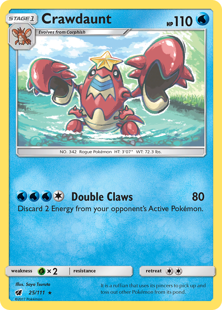 Crawdaunt (25/111) [Sun & Moon: Crimson Invasion] | Good Games North