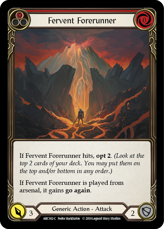 Fervent Forerunner (Red) [ARC182-C] 1st Edition Normal | Good Games North