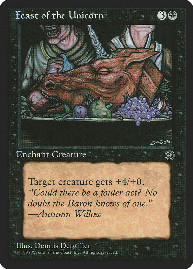 Feast of the Unicorn (Autumn Willow Flavor Text) [Homelands] | Good Games North