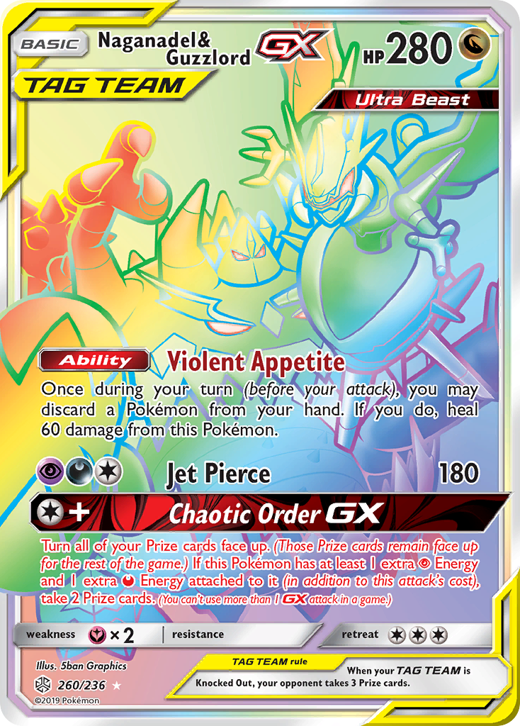 Naganadel & Guzzlord GX (260/236) [Sun & Moon: Cosmic Eclipse] | Good Games North