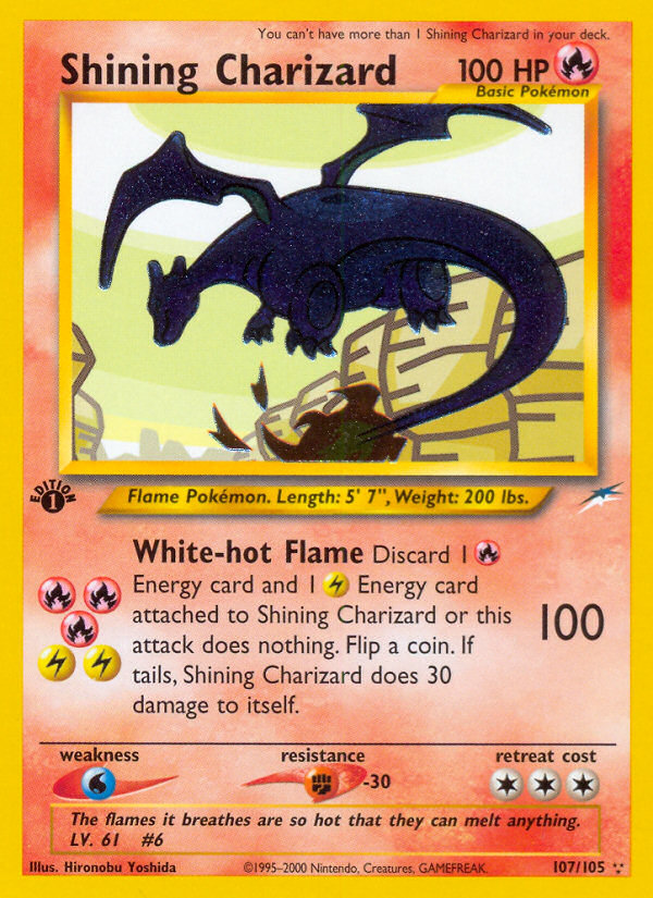 Shining Charizard (107/105) [Neo Destiny 1st Edition] | Good Games North