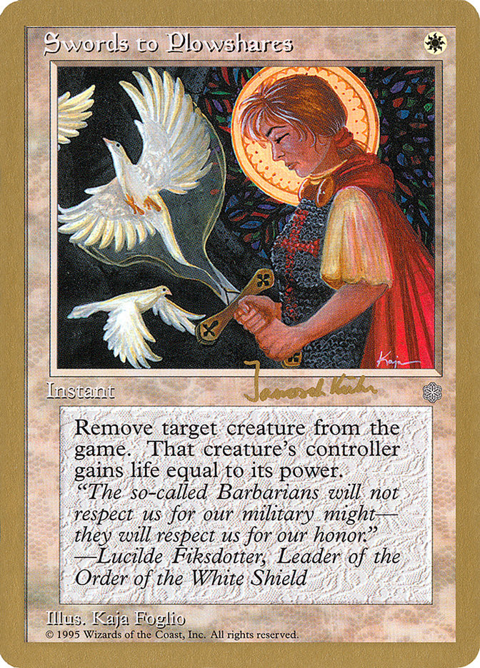 Swords to Plowshares (Janosch Kuhn) [World Championship Decks 1997] | Good Games North