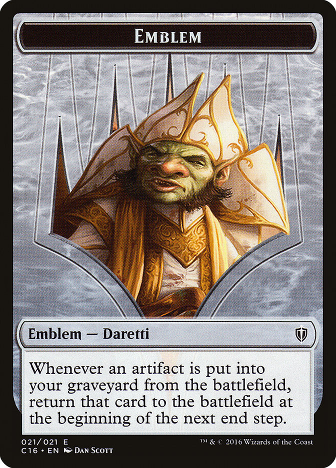 Daretti, Scrap Savant Emblem [Commander 2016 Tokens] | Good Games North