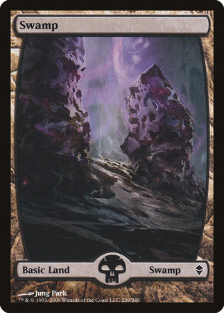 Swamp (239) - Full Art [Zendikar] | Good Games North