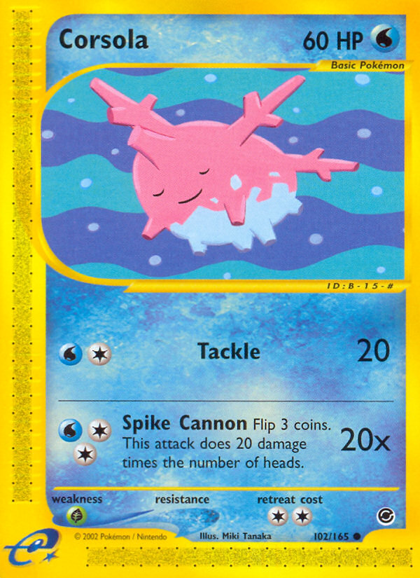 Corsola (102/165) [Expedition: Base Set] | Good Games North