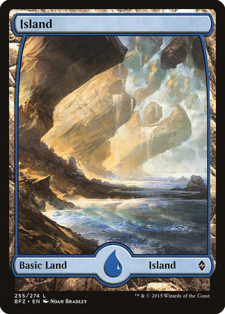 Island (255) - Full Art [Battle for Zendikar] | Good Games North