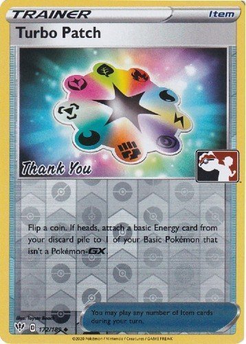 Turbo Patch (172/189) (Pokemon League) [Sword & Shield: Darkness Ablaze] | Good Games North