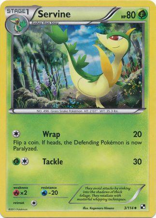 Servine (3/114) (Cracked Ice Holo) [Black & White: Base Set] | Good Games North