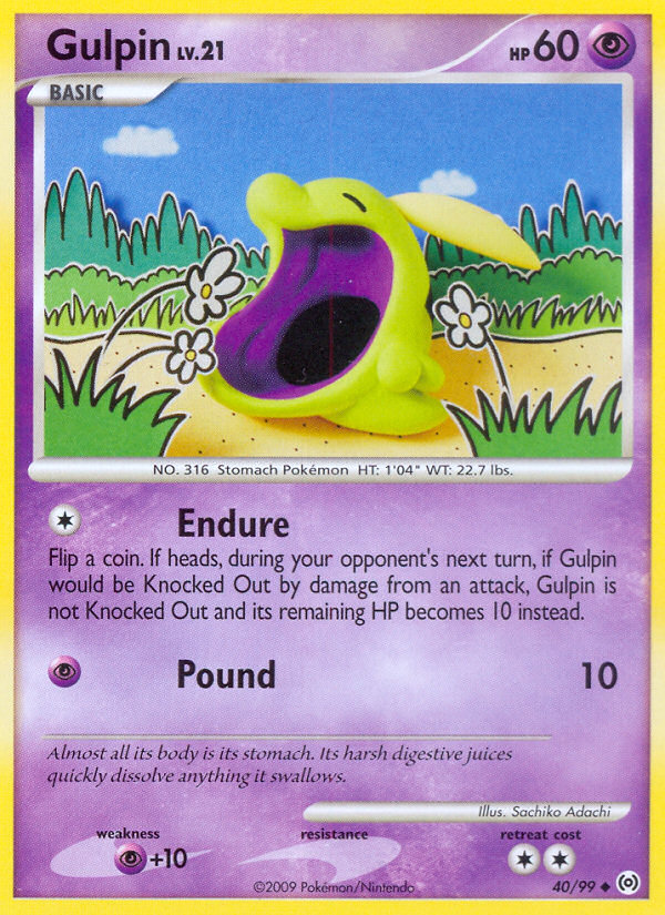 Gulpin (40/99) [Platinum: Arceus] | Good Games North