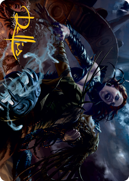 Olivia's Midnight Ambush Art Card (Gold-Stamped Signature) [Innistrad: Midnight Hunt Art Series] | Good Games North