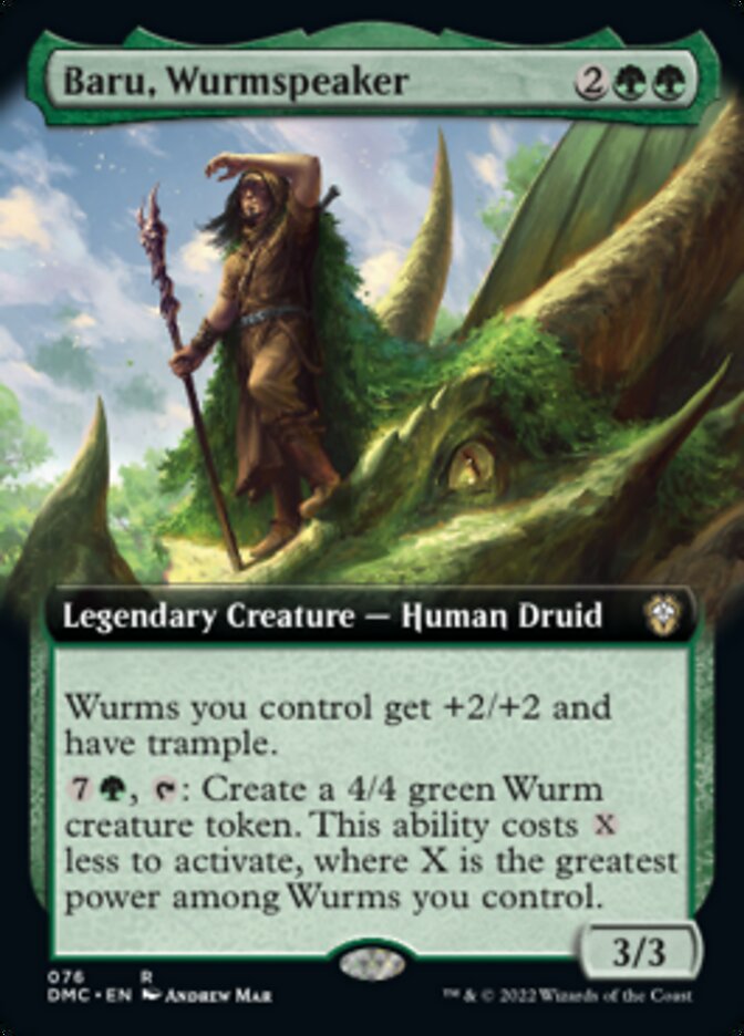 Baru, Wurmspeaker (Extended Art) [Dominaria United Commander] | Good Games North