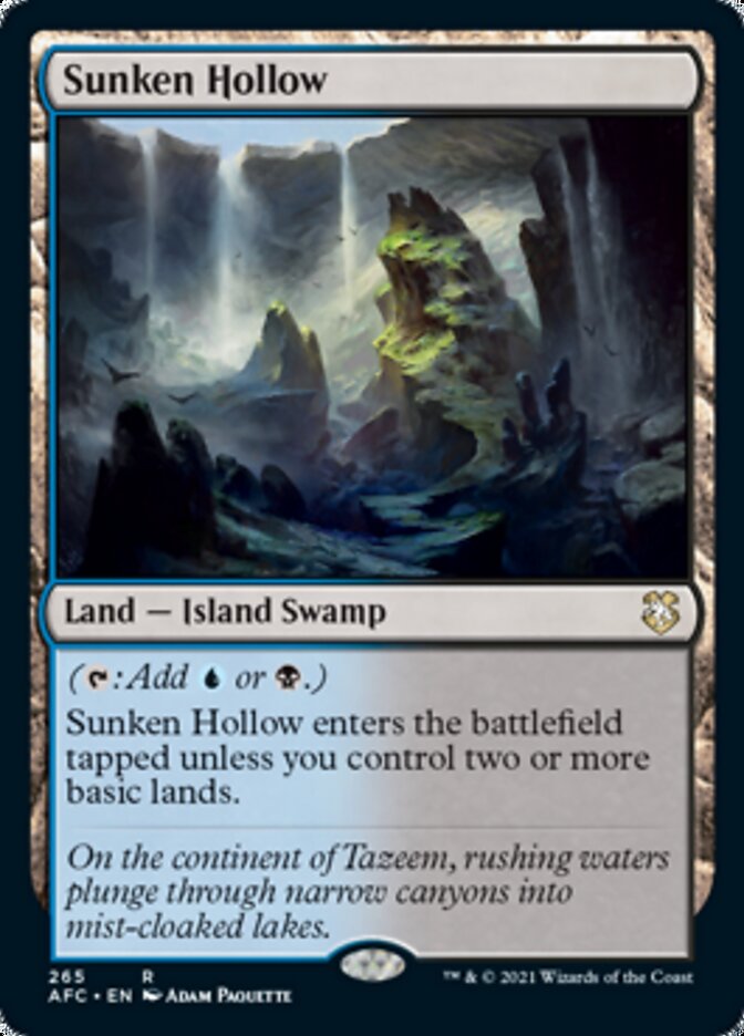 Sunken Hollow [Dungeons & Dragons: Adventures in the Forgotten Realms Commander] | Good Games North